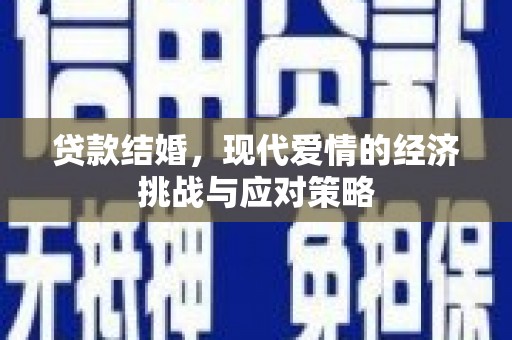 陆丰贷款结婚，现代爱情的经济挑战与应对策略
