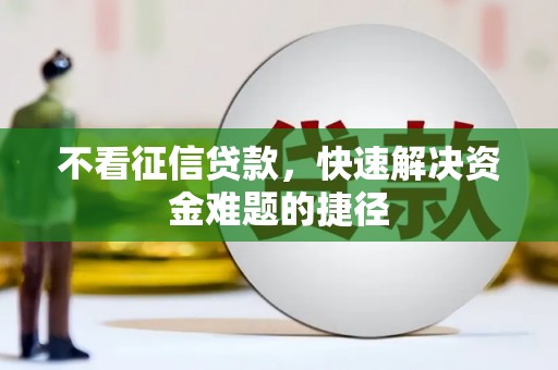 陆丰不看征信贷款，快速解决资金难题的捷径