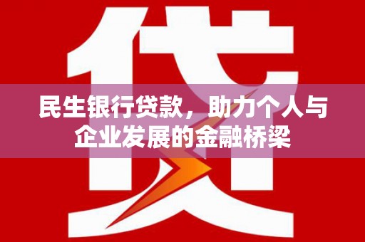 陆丰民生银行贷款，助力个人与企业发展的金融桥梁