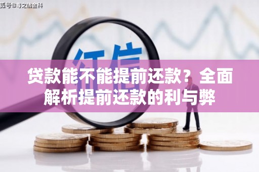 陆丰贷款能不能提前还款？全面解析提前还款的利与弊