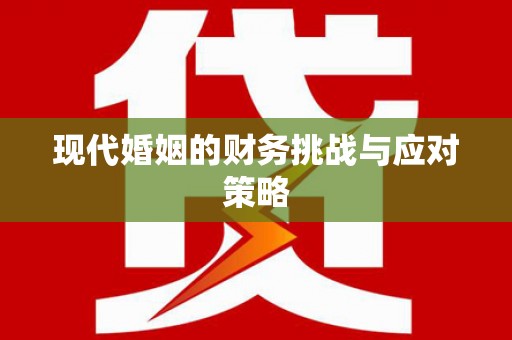 陆丰现代婚姻的财务挑战与应对策略