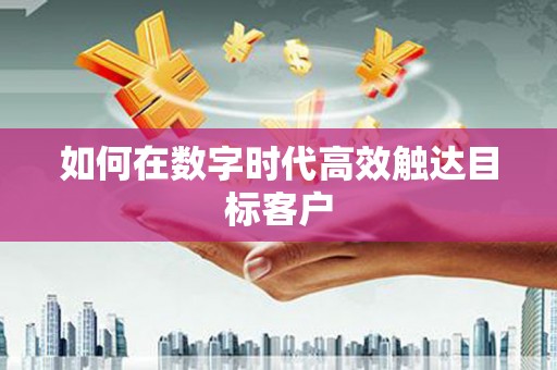 陆丰如何在数字时代高效触达目标客户