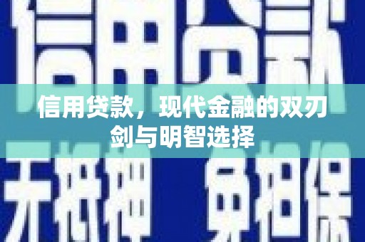 陆丰信用贷款，现代金融的双刃剑与明智选择